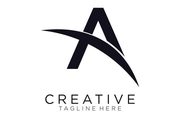 letter A logo vector design, icon, minimalist, modern logo simple