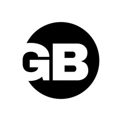 GB brand name typography monogram initial letter.