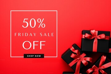 Dynamic Black Friday Sale Offer Template Background for Social Media 