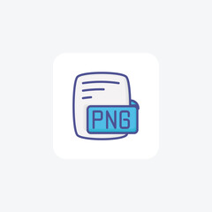Png Portable Network Graphics Color Outline Style Icon
