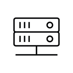 Network server storage vector icon