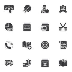 Ecommerce vector icons set