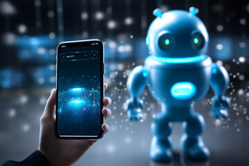 Sistema de inteligencia artificial ChatGPT Chat Bot AI, software de aplicación de tecnología de robot inteligente Ai Chat GPT. IA Generativa