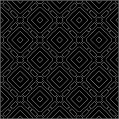 A repeat pattern of white dots on a black background. Simple texture for posters, sites, business cards, covers.