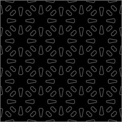 A repeat pattern of white dots on a black background. Simple texture for posters, sites, business cards, covers.