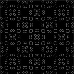 A repeat pattern of white dots on a black background. Simple texture for posters, sites, business cards, covers.