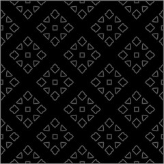 A repeat pattern of white dots on a black background. Simple texture for posters, sites, business cards, covers.