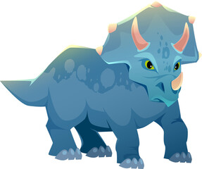 Triceratops cartoon © klyaksun