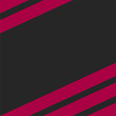 Fototapeta premium Creative vector abstract geometric shape made background with pink color stripe. Thick line made black and pink color background design that has space for text.