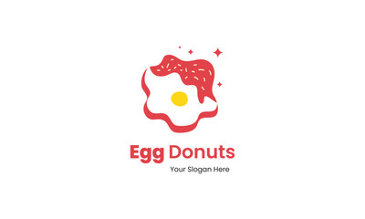 Donut logo and omelet shape