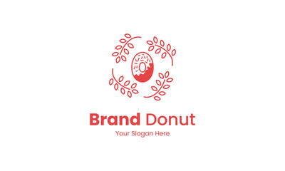Fototapeta na wymiar Donut Logo, for shops, cafes, restaurants and businesses