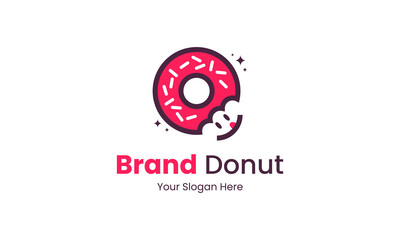 Donut Logo, for shops, cafes, restaurants and businesses