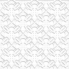  Abstract  background with figures from lines. Black and white texture for web page, textures, card, poster, fabric, textile. Monochrome pattern. Repeating design.
