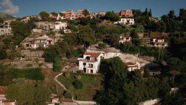 San Nicola Arcella Villa Crawford aerial view Calabria Italy
