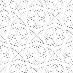  Abstract  background with figures from lines. Black and white texture for web page, textures, card, poster, fabric, textile. Monochrome pattern. Repeating design.