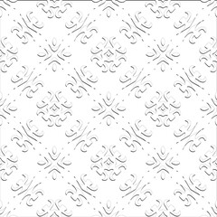  Abstract  background with figures from lines. Black and white texture for web page, textures, card, poster, fabric, textile. Monochrome pattern. Repeating design.