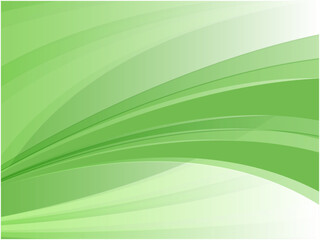 淡いライトカラーのウェーブ流線形抽象背景素材_綺麗な緑色