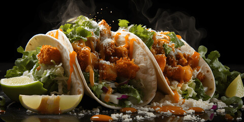 A Taco Fiesta Where Hearty Fillings, from Grilled Chicken to Succulent Carnitas, Dance in Perfect Harmony