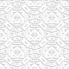  Abstract  background with figures from lines. Black and white texture for web page, textures, card, poster, fabric, textile. Monochrome pattern. Repeating design.