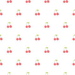 Cherry pattern vector illustration. Cherry seamless pattern and texture background design. Repeat pattern and decoration.