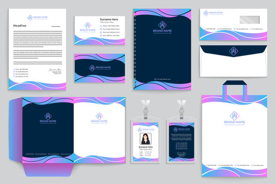 Flat Medical Stationery Template