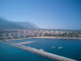 Fototapeta na wymiar Kyparissia Port Marina, Greece