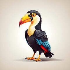 Fototapeta premium Toucan Bird Illustration AI Generative