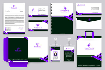 Modern stationery template