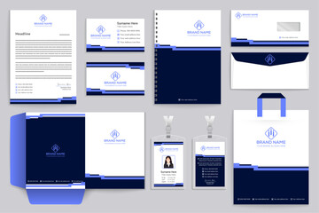 Clean professional stationery template