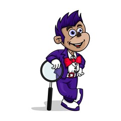 Monkey Tuxedo Mascot