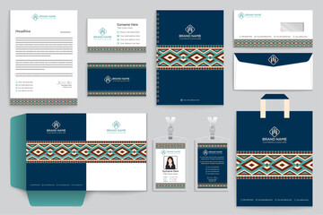 Modern corporate stationery template design for your project