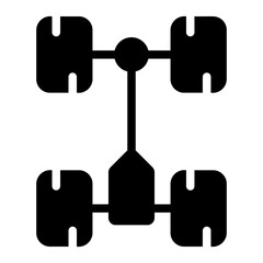 undercarriage Solid icon