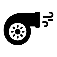air blower Solid icon