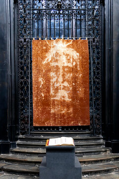 Turin, Italy, August 27, 2023: Keeping place of Christ Shroud in Cathedral of Saint John the Baptist (Duomo) of Turin, Italy