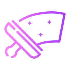 window cleaning Line Gradient Icon