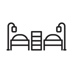 Fototapeta premium Hospital Ward icon design