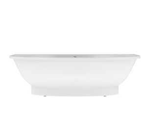 Bathtub isolated on transparent background. 3d rendering - illustration