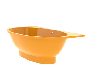 Bathtub isolated on transparent background. 3d rendering - illustration