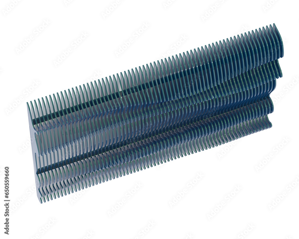 Poster design wall isolated on transparent background. 3d rendering - illustration