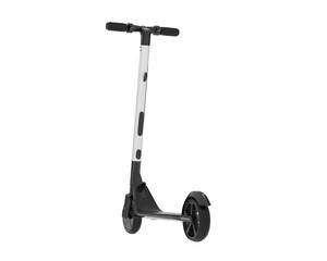 Electric scooter isolated on transparent background. 3d rendering - illustration