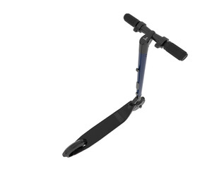 Electric scooter isolated on transparent background. 3d rendering - illustration