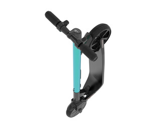 Electric scooter isolated on transparent background. 3d rendering - illustration