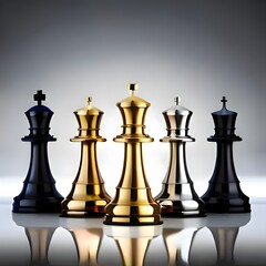 chess pieces on the board