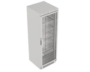 Fridge isolated on transparent background. 3d rendering - illustration