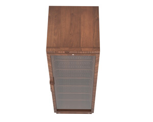 Fridge isolated on transparent background. 3d rendering - illustration