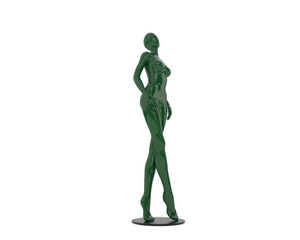 Mannequin isolated on transparent background. 3d rendering - illustration