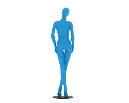 Mannequin isolated on transparent background. 3d rendering - illustration