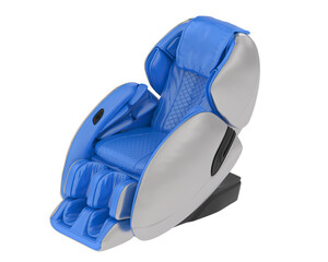 Massage chair isolated on transparent background. 3d rendering - illustration