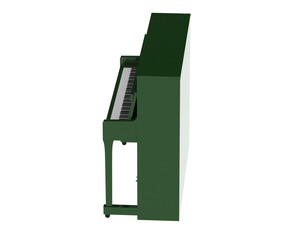 Obraz premium Piano isolated on transparent background. 3d rendering - illustration
