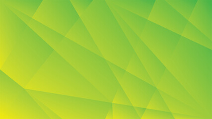 Fototapeta na wymiar Green and yellow gradient polygon abstract background